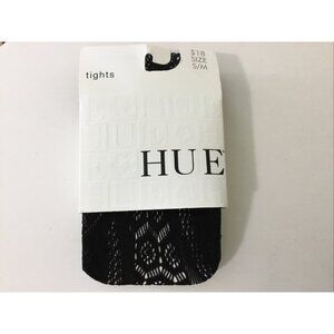 Hue Black Net Tights Textured Size S/M Whimsigoth 120-170 Lbs New